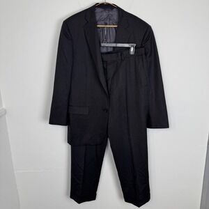 Brooks Brothers 1818 Madison Estrato Suit 43R Pants W38 Charcoal Grey Wool